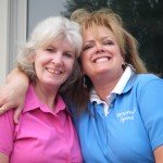 Shaun's mom and Debbie Dear (mom of Lindsey, one of our riders)